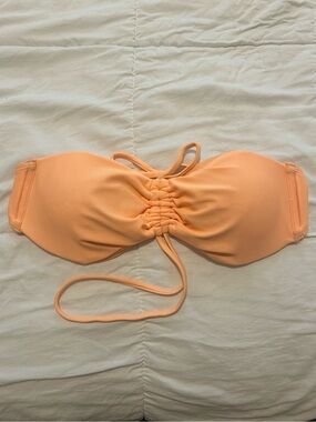Xhilaration Peach Orange Bandeau Bikini Top
